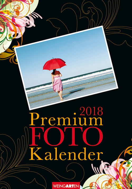 Foto Kalender Floral black 2018