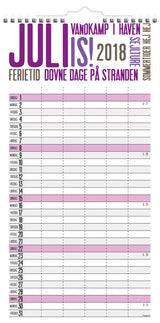 SKOLEÅRSKALENDER MAY. 18/19 FAMILIE TRENDART