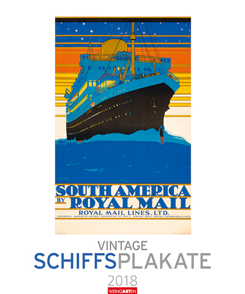 Vintage Schiffplakate 2018 Kalender