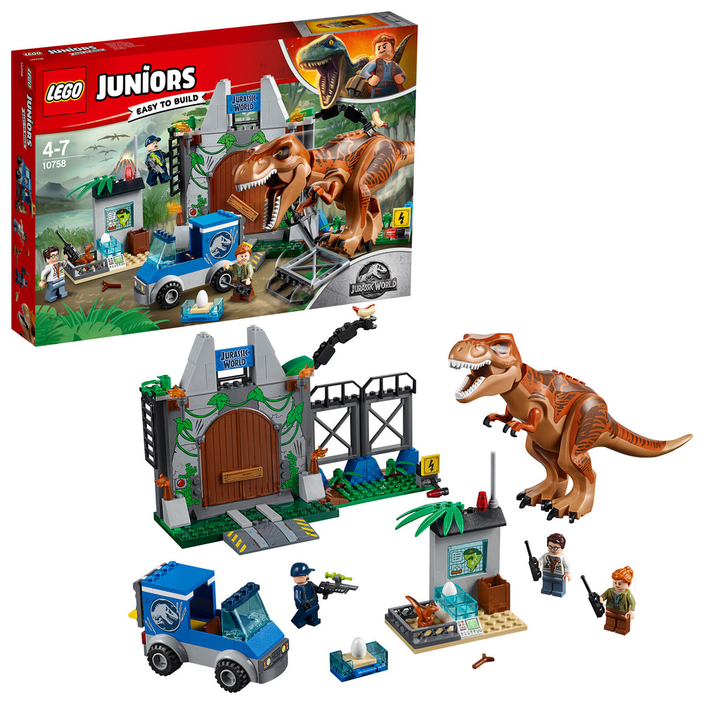 10758 LEGO Juniors T-rex bryder ud