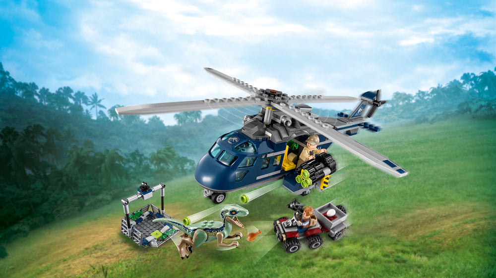 75928 LEGO Jurassic World Blues helikopterjagt