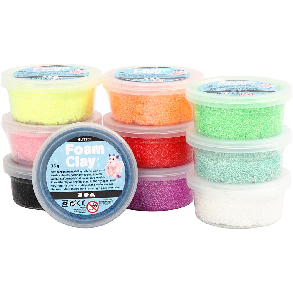 Foam clay glitter