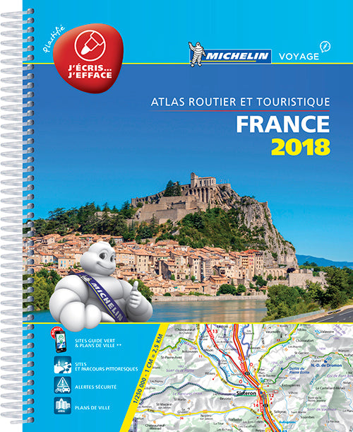 Michelin Tourist & Motoring Atlas France 2018