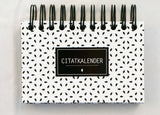 CITAT EVIGHEDSKALENDER SORT/HVID M/SPIRAL 2 I EN