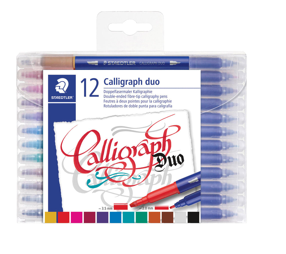 Calligrafi duo Staedtler 12 ass. etui