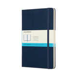 Notesbog Moleskine large blå m/ 240 prikket ark hard