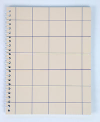 Spiralblok beige tern kvadreret A5 70 sider