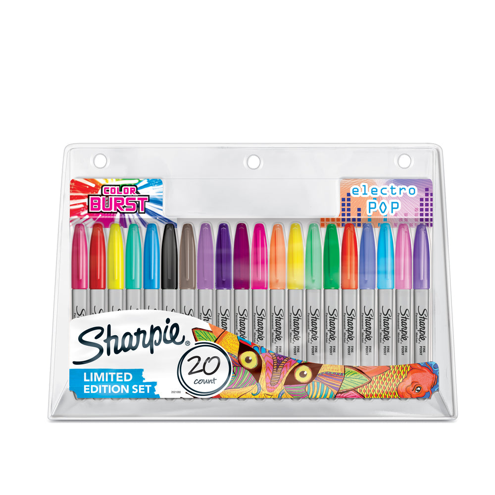 MARKERS SHARPIE FINE ASSORTERET 20 STK.