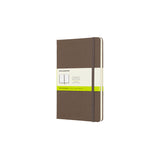 Notesbog Moleskine large brun m/240 blanke ark hard cover