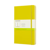 Notesbog Moleskine large gul m/240 blanke ark hard