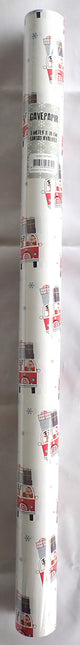GAVEPAPIR HVID BIL 3 M X 70 CM