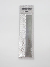 STJERNESTRIMLER KOKSGRÅ FOIL 15 MM 24 STK