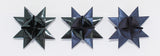 STJERNESTRIMLER GLITTER/METALLIC MØRKEBLÅ 15 MM 24 STK
