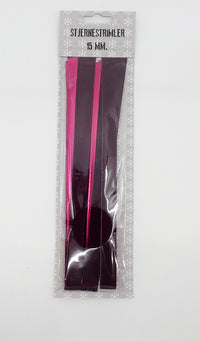 STJERNESTRIMLER VELOUR BORDEAUX 15 MM 16 STK