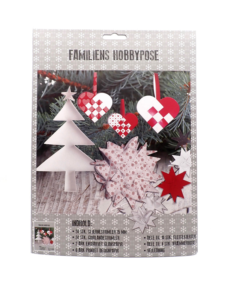 HOBBYPOSE FAMILIE RØD/HVID MIX