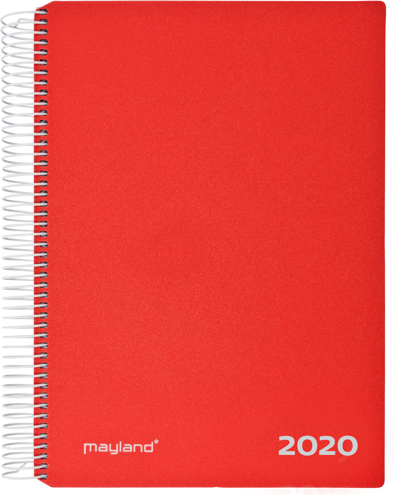 TIMEKALENDER 1-DAG PP RØD  2020 MAYLAND