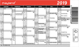 KALENDER MINI  2019 MAYLAND 12 X 7 CM