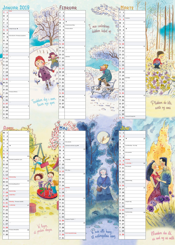 ÅRSKALENDER A3 ILL.  2019 MAYLAND