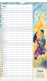 FAMILIE ÅRSKALENDER 5 KOLONNER, 2019 MAYLAND