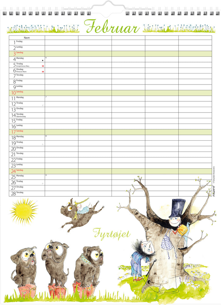 FAMILIEKALENDER H.C.A  2019 MAYLAND