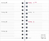 NANO PLANNER KUNSTSKIND SORT 2019 MAYLAND