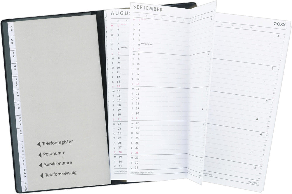 INDEX PLANNER MÅNED GRÅ  2019 MAYLAND