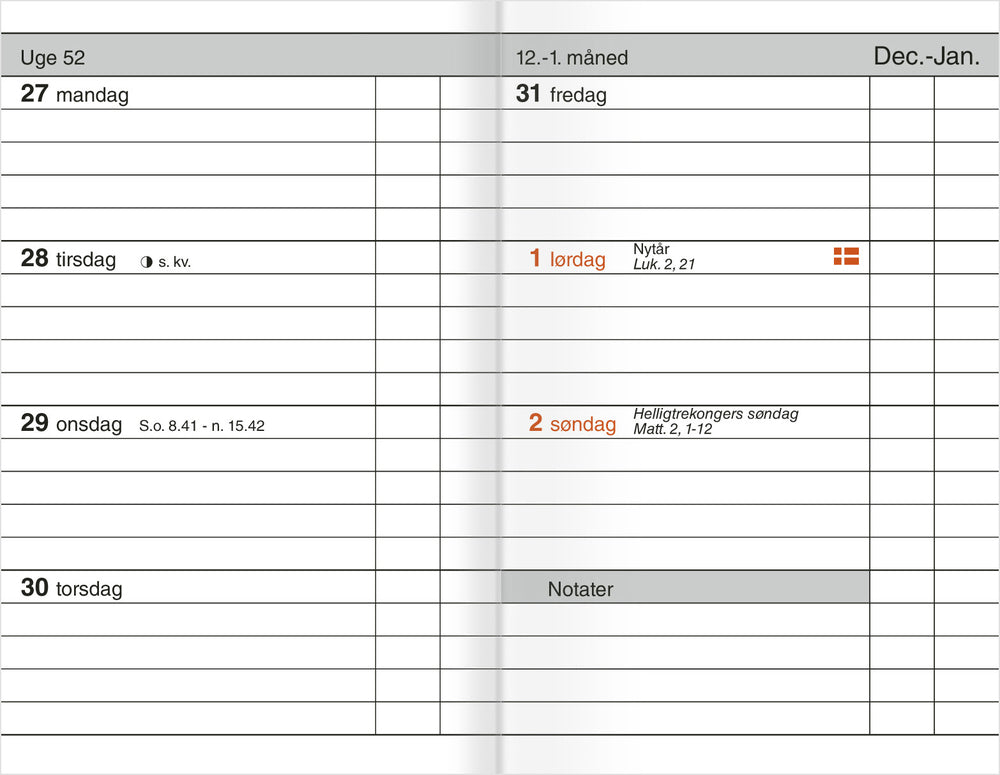 LOMMEKALENDER KUNSTSKIND RØD 2019 MAYLAND