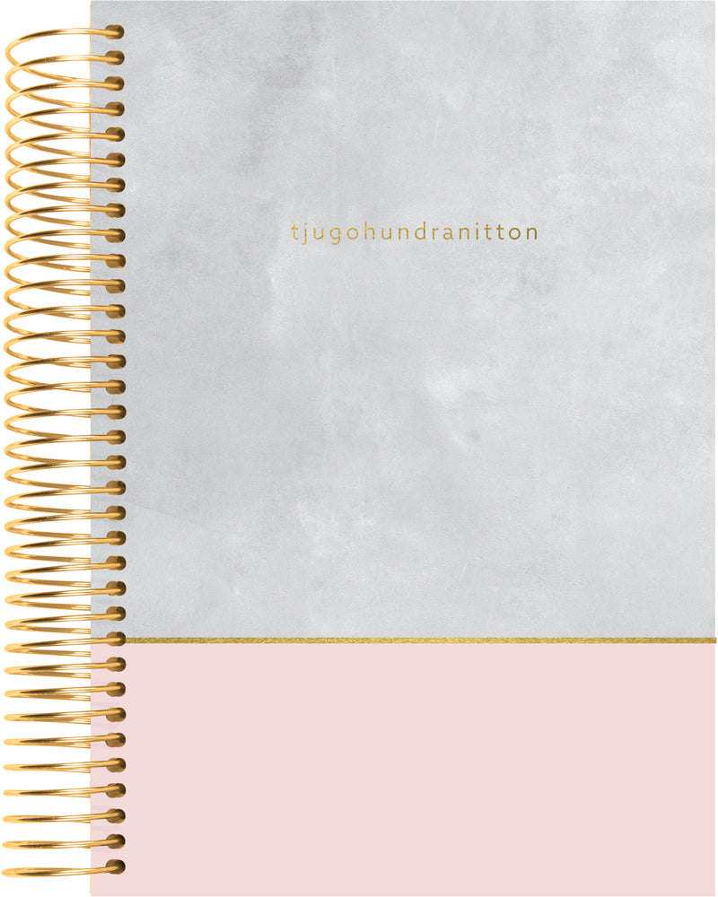 SPIRALKALENDER 1 DAG ROSA-GRÅ  2019 MAYLAND