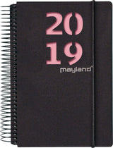Spiralkalender 1 dag dag sort 2 blade  2019 mayland