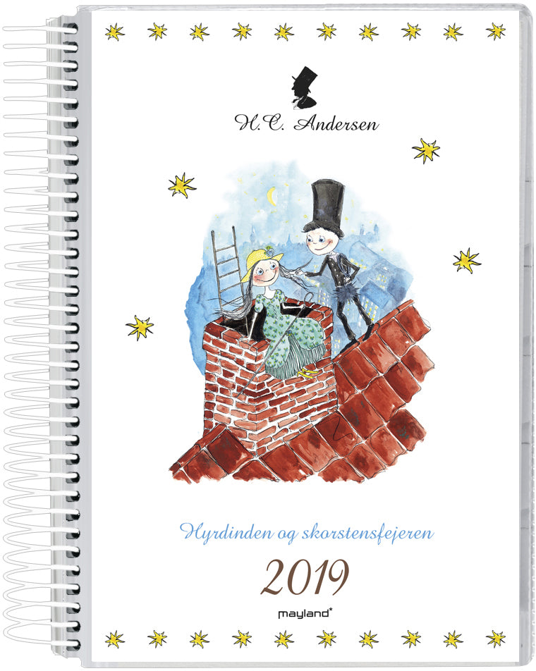 SPIRALKALENDER 1 DAG PP 2 ILLU. H.C.A.  2019 MAYLAND