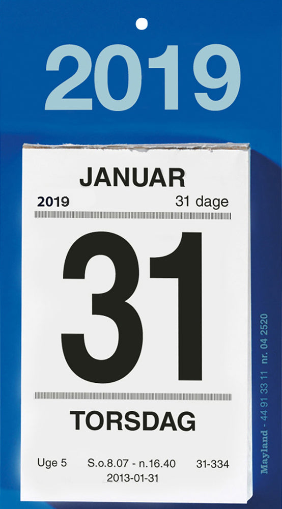AFRIVNINGSKALENDER 2019 MAYLAND