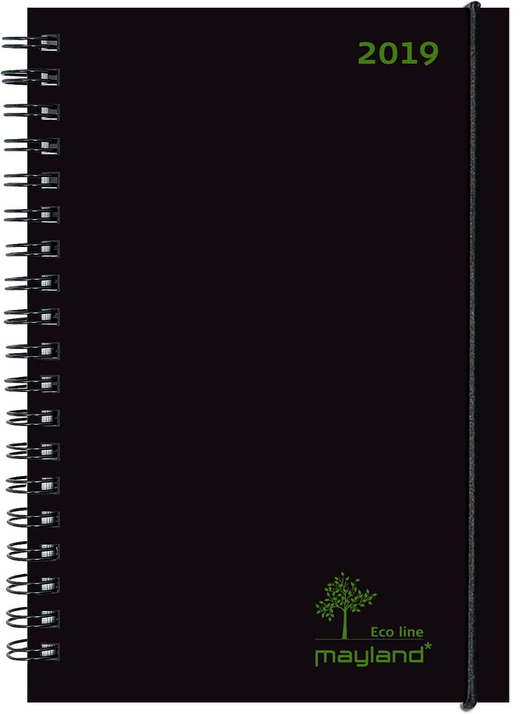 ECOLINE A5 UGEKALENDER  SORT  2019 MAYLAND