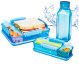 Madkasse/drikkeflaske Sistema lunch 3 pack box set ass