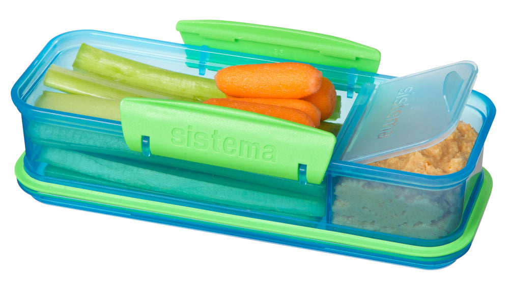 Madkasse/drikkeflaske Sistema lunch 3 pack box set ass