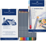 Farveblyant Goldfaber Akvarel tinæske 12 ass