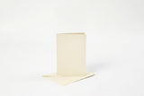 KORT OG KUVERTER KORT 10,5X15 CM RÅHVID PERLEMOR 4SÆT