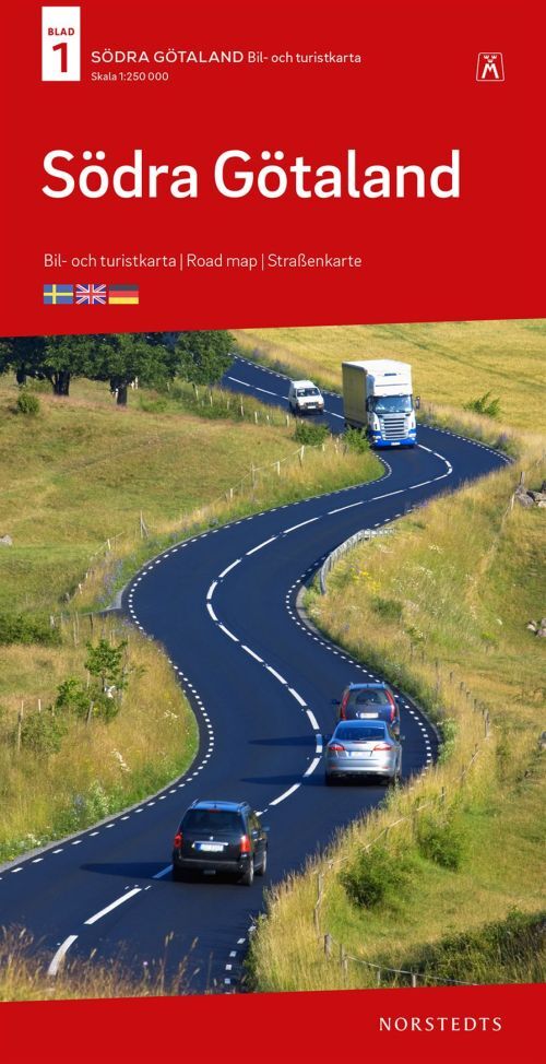 Södra Götaland : bil- och turistkarta - road map - Straßenkarte
