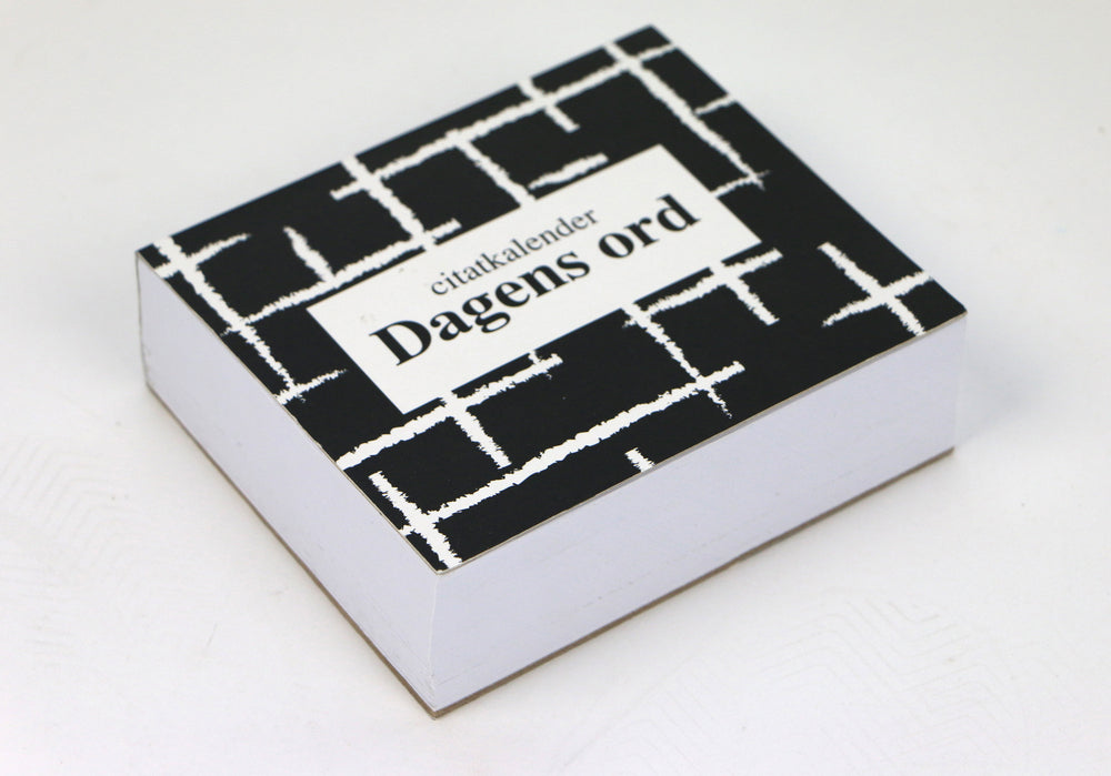 CITATKALENDER SORT/HVID DAGENS ORD 365 DAGE