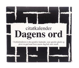 CITATKALENDER SORT/HVID DAGENS ORD 365 DAGE