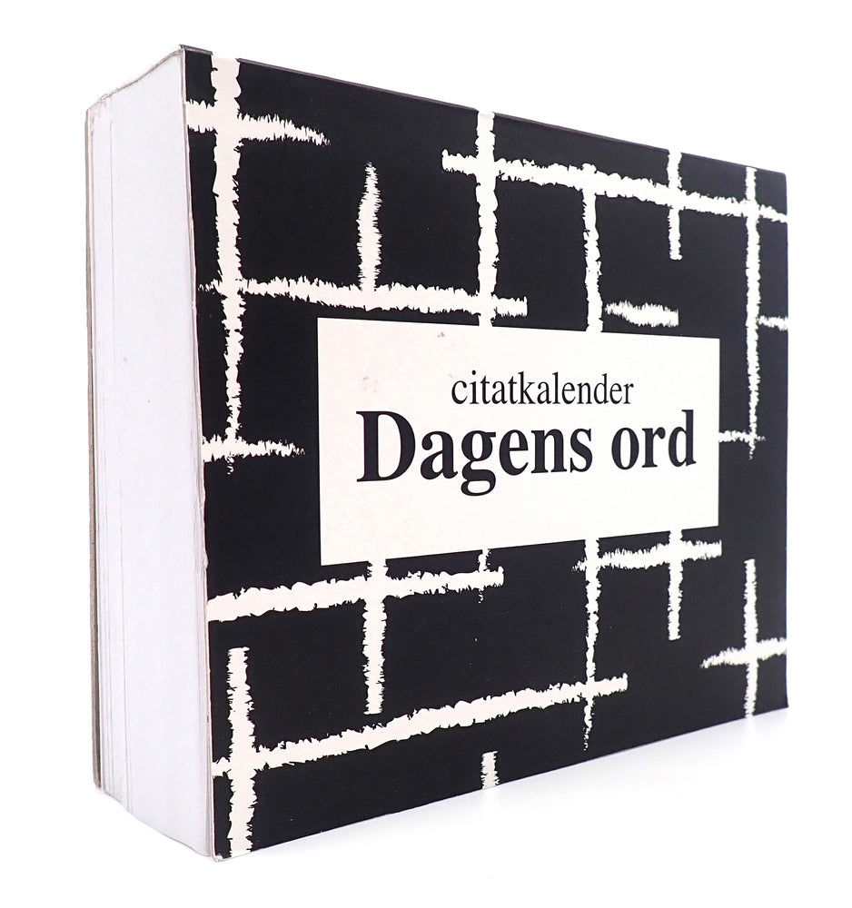 CITATKALENDER SORT/HVID DAGENS ORD 365 DAGE