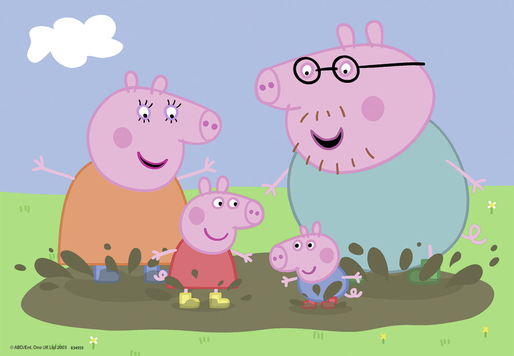 Puslespil peppa pig 2x24 brikker