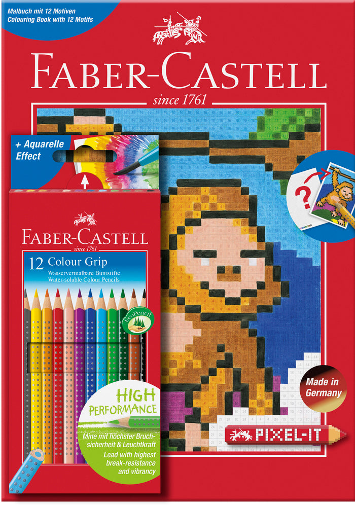 FARVEBLYANT GRIP FABER 12STK + PIXELBOG