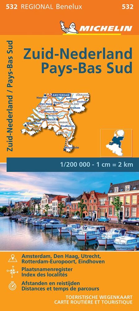 Michelin Benelux Blad 532: Holland, South