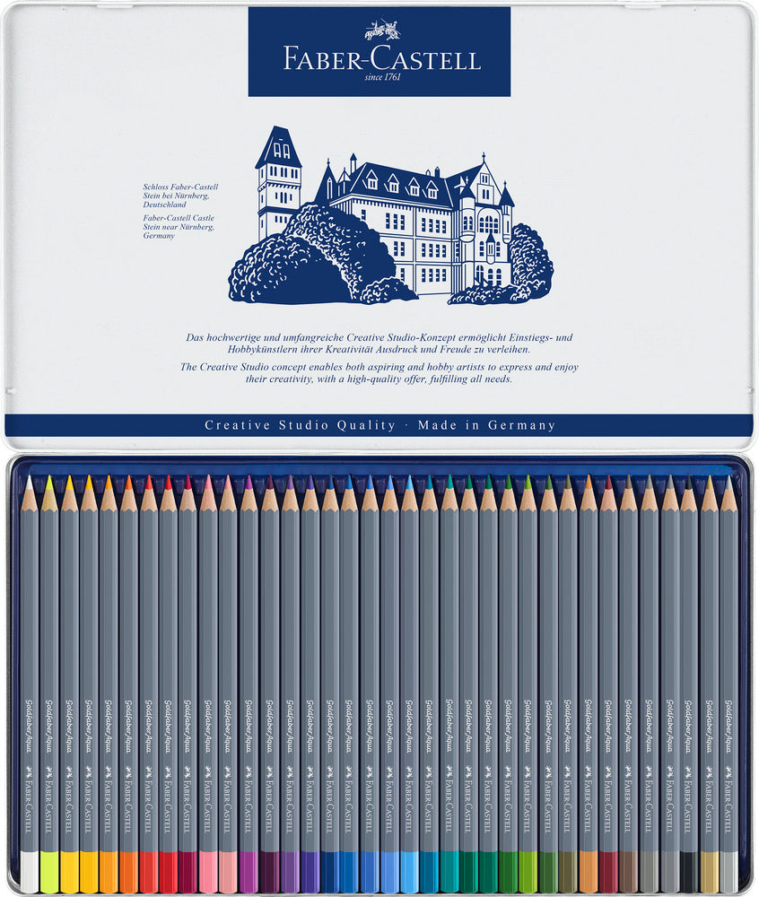 Farveblyant Goldfaber akvarel  36 ass