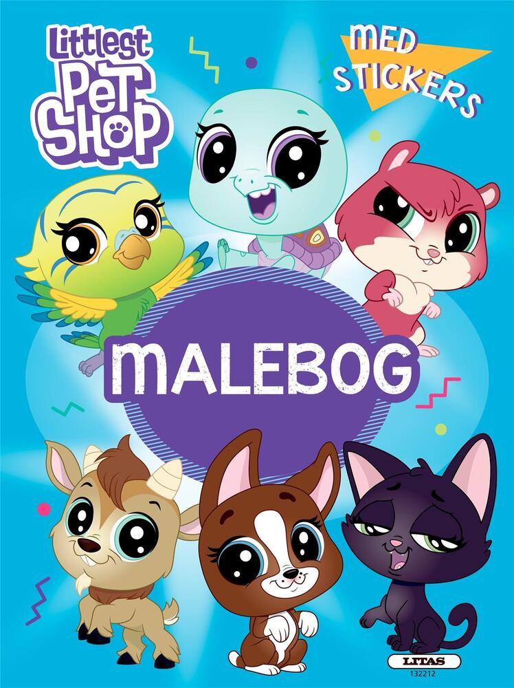 Littlest Pet Shop: malebog med opgaver (kolli 6)