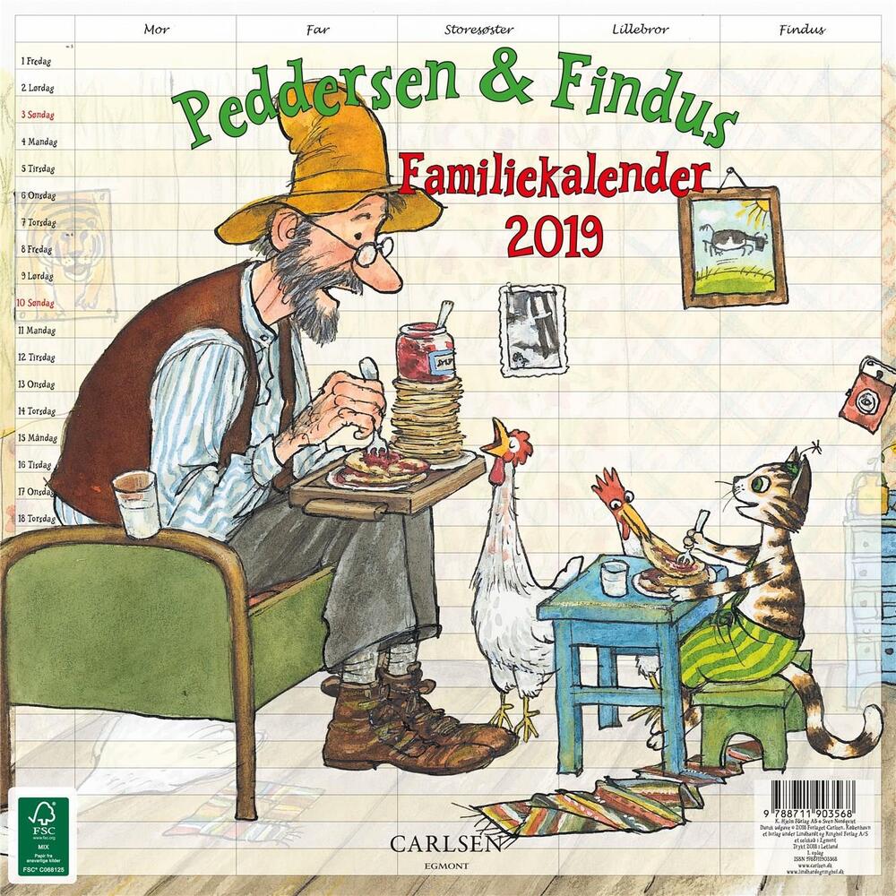Peddersen familiekalender 2019