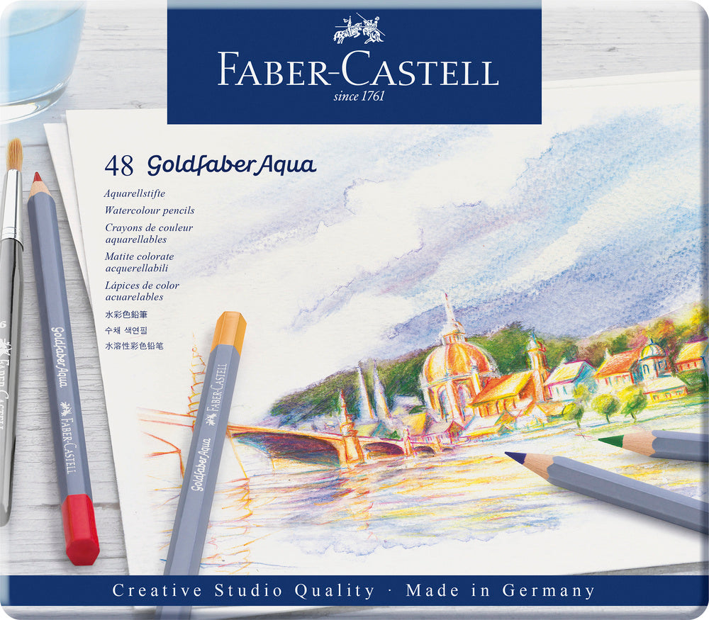 Farveblyant Goldfaber akvarel 48 ass