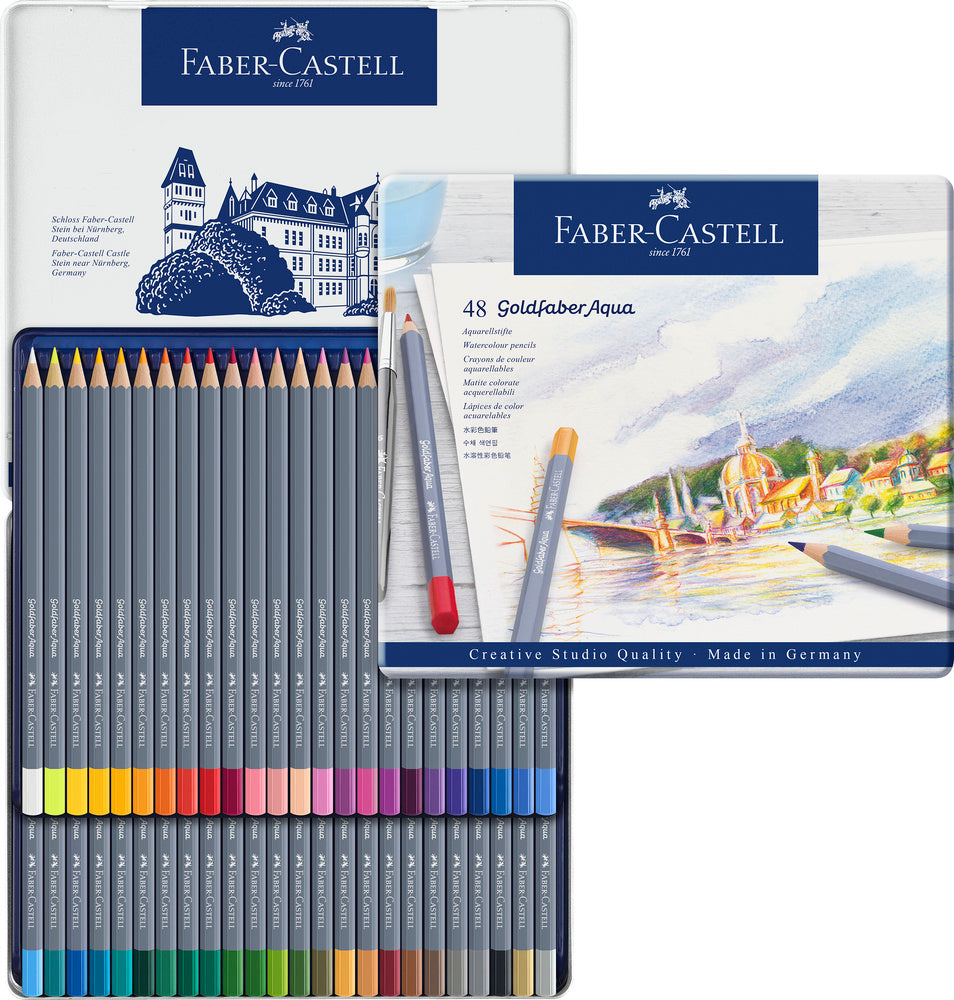 Farveblyant Goldfaber akvarel 48 ass
