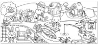 MALERULLE STICK´N SELVKLÆB HAPPY VILLAGE 31X355CM