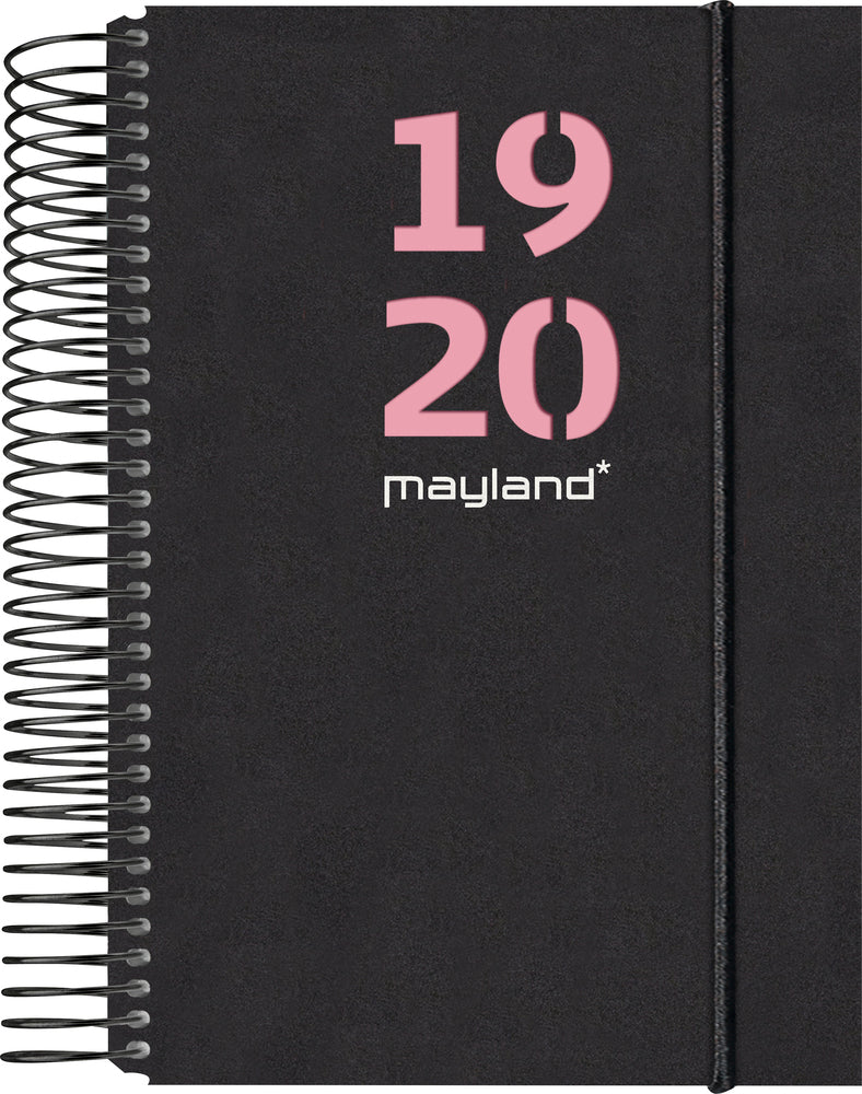 MAYLAND STUDIEKALENDER 19/20 A5 BLACK